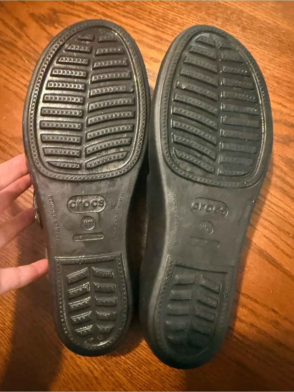 Women’s Crocs Patricia Wedge Heel Sandal Black Size 11 W Wide